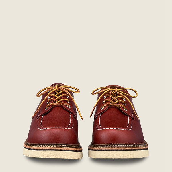 Red Wing Oxford Classic - Russet Portage Leather - Burgundy - Mens VID418759